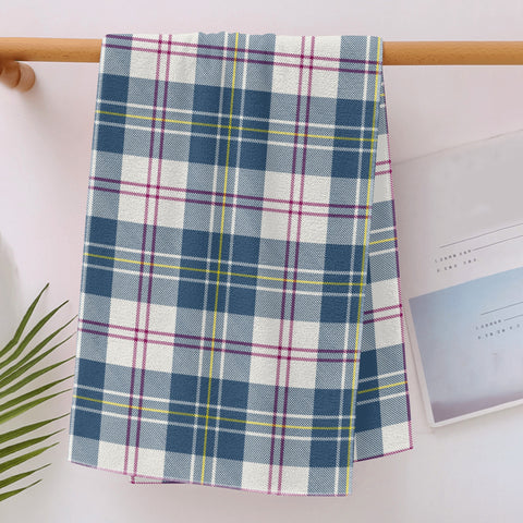 MacPherson Blue/Grey Tartan Sports Towel - Free p&p Worldwide