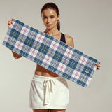 MacPherson Blue/Grey Tartan Sports Towel - Free p&p Worldwide