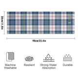 MacPherson Blue/Grey Tartan Sports Towel - Free p&p Worldwide