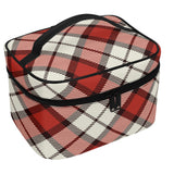 Red Highland Tartan Cosmetic Case - Free p&p Worldwide
