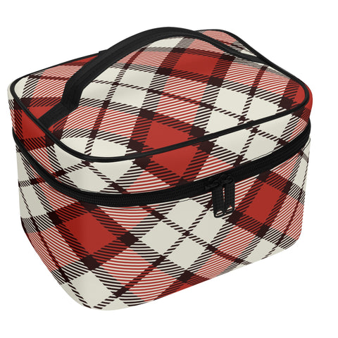 Red Highland Tartan Cosmetic Case - Free p&p Worldwide