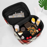 Red Highland Tartan Cosmetic Case - Free p&p Worldwide