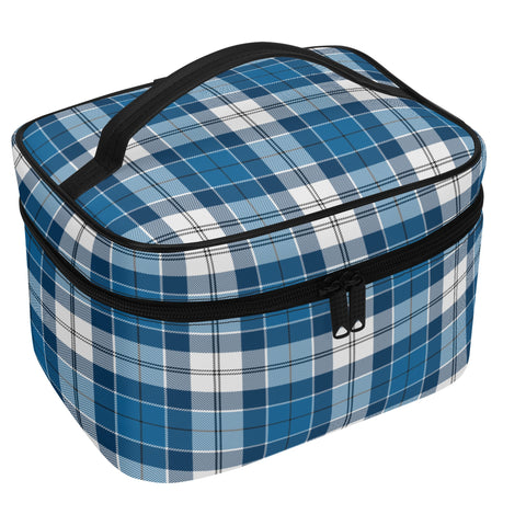 Strathclyde Blue Highland Tartan Cosmetic Case - Free p&p Worldwide