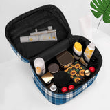 Strathclyde Blue Highland Tartan Cosmetic Case - Free p&p Worldwide
