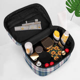 MacPherson Blue/Grey Highland Tartan Cosmetic Case - Free p&p Worldwide