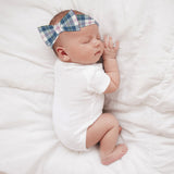 MacPherson Blue/Grey Tartan Hairbands for New born Baby & Infants - FREE p&p Worldwide