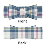 MacPherson Blue/Grey Tartan Hairbands for New born Baby & Infants - FREE p&p Worldwide