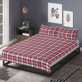 Nisbet Rose Traditional Tartan 3 Pcs Soft Bedding - Free p&p Worldwide