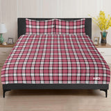 Nisbet Rose Traditional Tartan 3 Pcs Soft Bedding - Free p&p Worldwide