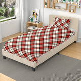 Red Traditional Tartan 3 Pcs Soft Bedding - Free p&p Worldwide