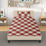 Red Traditional Tartan 3 Pcs Soft Bedding - Free p&p Worldwide