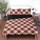 Red Traditional Tartan 3 Pcs Soft Bedding - Free p&p Worldwide