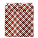 Red Traditional Tartan 3 Pcs Soft Bedding - Free p&p Worldwide