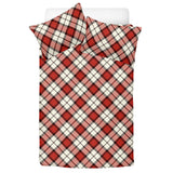Red Traditional Tartan 3 Pcs Soft Bedding - Free p&p Worldwide