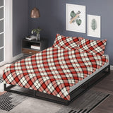 Red Traditional Tartan 3 Pcs Soft Bedding - Free p&p Worldwide