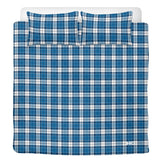 Strathclyde Blue Traditional Tartan 3 Pcs Soft Bedding - Free p&p Worldwide