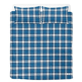 Strathclyde Blue Traditional Tartan 3 Pcs Soft Bedding - Free p&p Worldwide