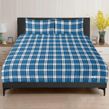 Strathclyde Blue Traditional Tartan 3 Pcs Soft Bedding - Free p&p Worldwide