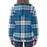 Strathclyde Blue Traditional Tartan Adult Zip Hoodie - FREE p&p Worldwide