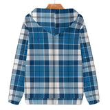 Strathclyde Blue Traditional Tartan Adult Zip Hoodie - FREE p&p Worldwide