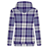 Strathclyde Purple Tartan Adult Zip Hoodie - FREE p&p Worldwide