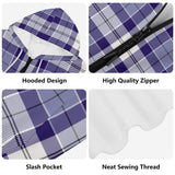 Strathclyde Purple Tartan Adult Zip Hoodie - FREE p&p Worldwide