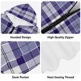 Strathclyde Purple Tartan Adult Zip Hoodie - FREE p&p Worldwide