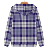 Strathclyde Purple Tartan Adult Zip Hoodie - FREE p&p Worldwide