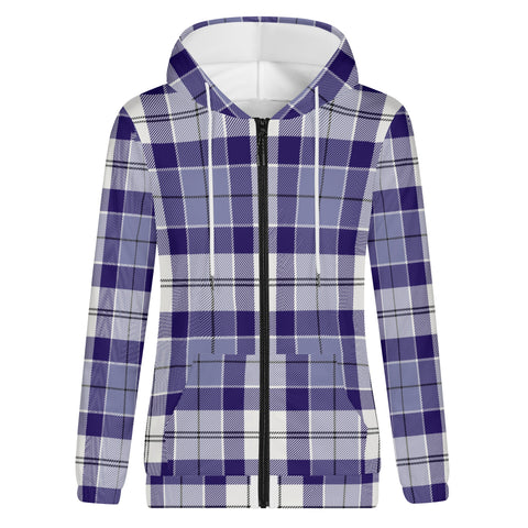 Strathclyde Purple Tartan Adult Zip Hoodie - FREE p&p Worldwide