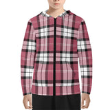 Nisbet Rose Tartan Youth Lightweight Zip Hoodie - Free p&p Worldwide