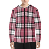 Nisbet Rose Tartan Youth Lightweight Zip Hoodie - Free p&p Worldwide