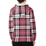 Nisbet Rose Tartan Youth Lightweight Zip Hoodie - Free p&p Worldwide