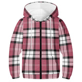 Nisbet Rose Tartan Youth Lightweight Zip Hoodie - Free p&p Worldwide