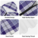 Strathclyde Purple Youth Tartan Lightweight Zip Hoodie - Free p&p Worldwide