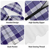 Strathclyde Purple Youth Tartan Lightweight Zip Hoodie - Free p&p Worldwide