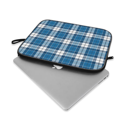 Strathclyde Blue Tartan Laptop Sleeve 13 inch & 14 inch - Free p&p Worldwide