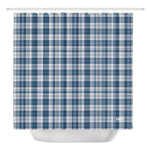 Clan Menzies Blue Tartan Shower Curtain - Free p&p