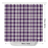 Clan Cunningham Dress Purple Tartan Shower Curtain - Free p&p