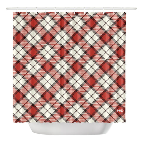 Red Tartan Shower Curtain - Free p&p