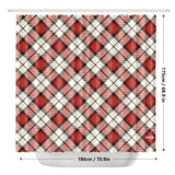 Red Tartan Shower Curtain - Free p&p