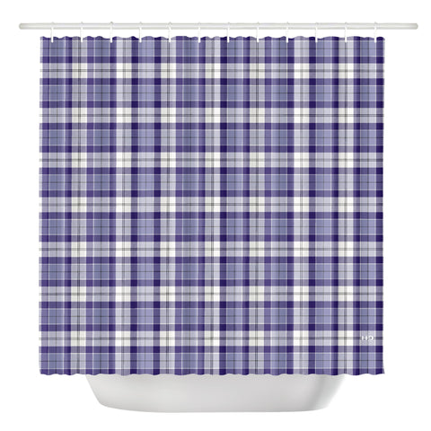 Strathclyde Purple Tartan Shower Curtain - Free p&p
