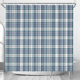 Clan Menzies Blue Tartan Shower Curtain - Free p&p