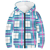Youth Tartan Lightweight Zip Hoodie - Free p&p Worldwide