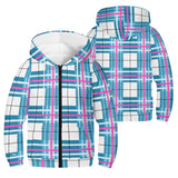 Youth Tartan Lightweight Zip Hoodie - Free p&p Worldwide