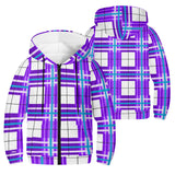 Youth Tartan Lightweight Zip Hoodie - Free p&p Worldwide