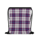 Strathclyde Purple Tartan Drawstring Bag