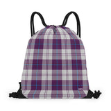 Strathclyde Purple Tartan Drawstring Bag