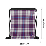Strathclyde Purple Tartan Drawstring Bag