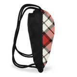 Red Tartan Drawstring Bag