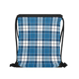 Strathclyde Blue Tartan Drawstring Bag
